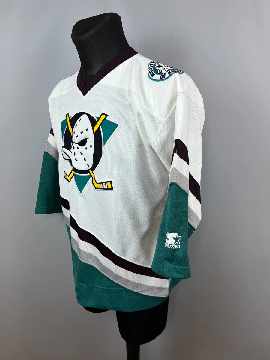 STARTER, Shirts, Vintage 9s Starter Nhl Anaheim Mighty Ducks Jersey Sz L