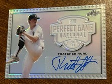 THATCHER HURD 2020 Leaf Perfect Game METAL SILVER AUTOGRAPH #7/15 LSU YANKEES