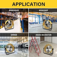 Drum Fan 20“/24"/30”/36"/42' High Velocity Heavy Duty Metal Air Circulation Drum