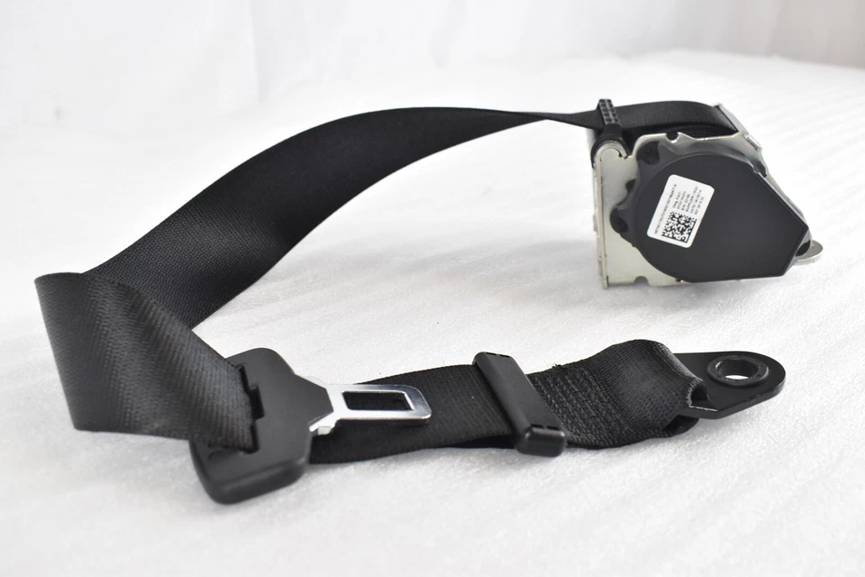 Cinturón de seguridad trasero derecho/izquierdo Maserati Ghibli 14-17 negro OEM Foto 3 de 4