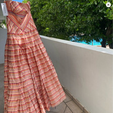 CAROLINA HERRERA SILK STRAPLESS MAXI LONG GOWN FORMAL  DRESS- US Small