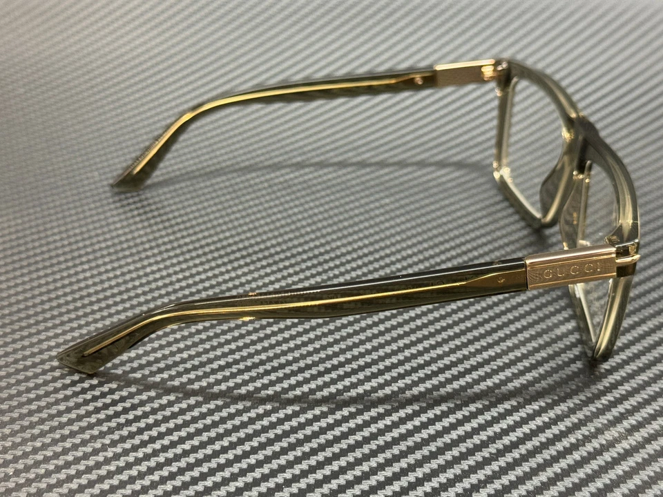 Óculos masculino GUCCI GG1504O 008 cinza transparente grande 56 mm - Imagem 4 de 4