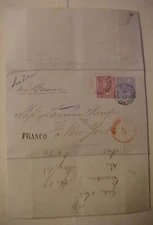 NORTH  GERMANY TPO LEIPZIG DRESDEN TO USA APRIL 1871