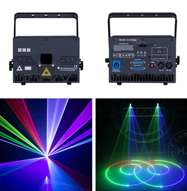 Bluetooth APP 5W 10W RGB Animation Laser Light Projector ILDA DJ Party Wedding - Image 3 of 4