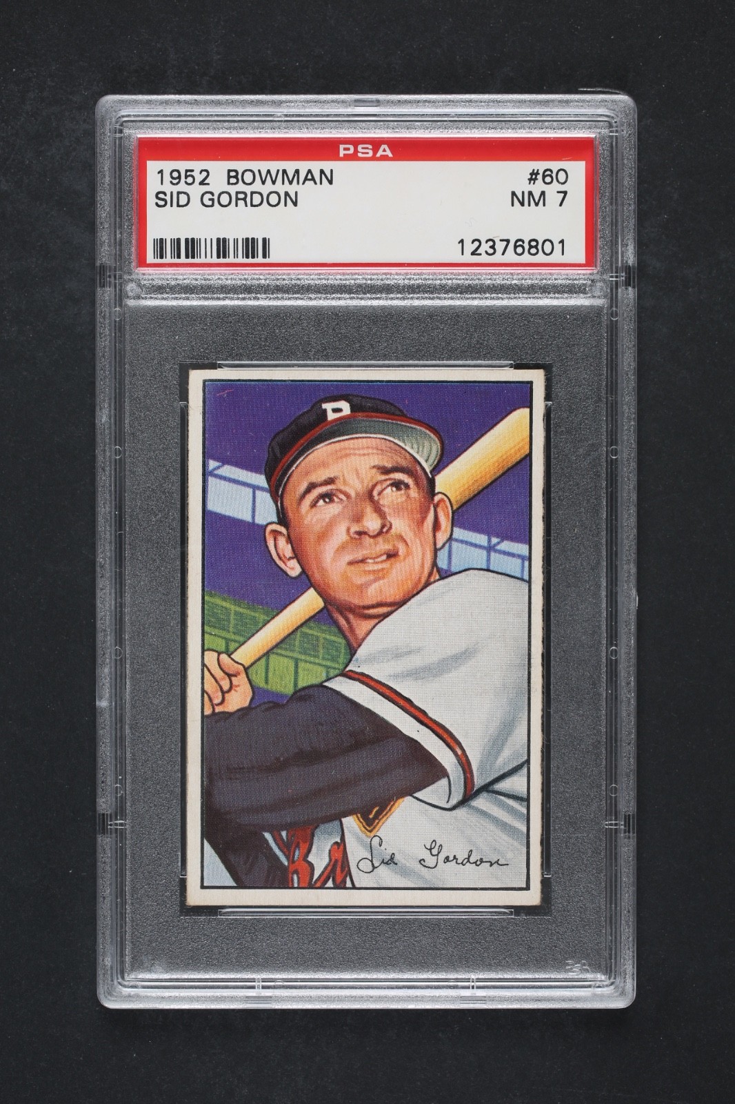1952 BOWMAN Sid Gordon #60 PSA 7  SHARP!!!!