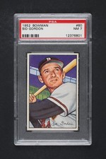 1952 BOWMAN Sid Gordon #60 PSA 7  SHARP!!!!