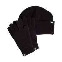Komplet Dla Dzieci Adidas Czapka + RęKawiczki Czarny JP2783 MłOdzieżOwa