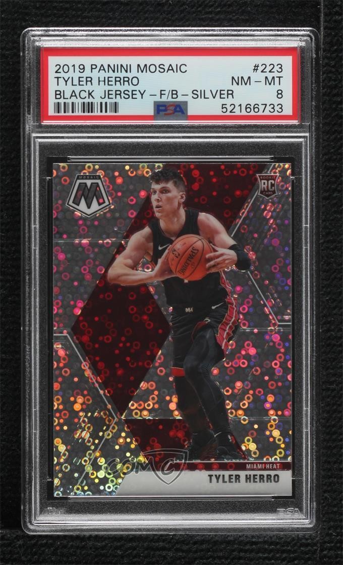 2019-20 Mosaic Image Variation Fast Break Silver Prizm Tyler Herro Rookie RC i0b
