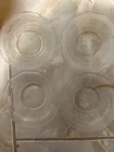 Federal Depression Glass Patrician Spoke Clear 5 3/4" Saucers Set of 4lot5463