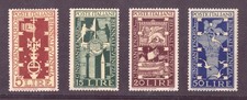 1949 50 Anni Biennale Arte Venezia 4 Val MNH Catalogo 594-7 MNH Integri.