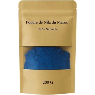 Natürliches blaues Nila Pulver 200g - Aufheller für Haut, Gesicht & Körper