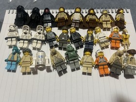 LEGO Star Wars Vintage 1999 Lot Snowspeeder Naboo Fighter Qui Gon Maul Skywalker