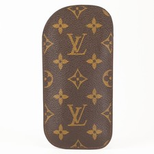 Louis Vuitton Monogram Glasses Case M62969 Etui a Lunettes Simple Brown Vintage