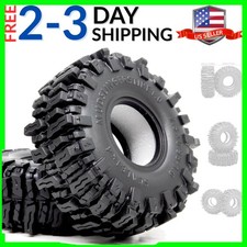 2pcs 1.0 Tires 64 25mm Soft Sticky Mud Slingers Tyres For RC Crawler 1/24 A...