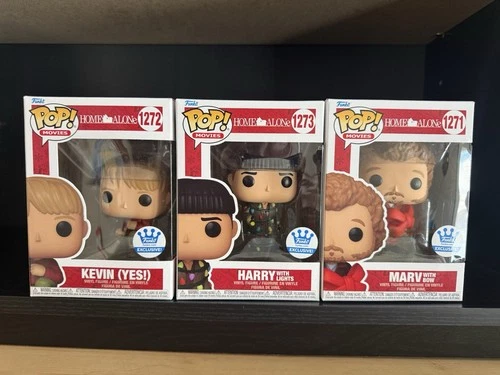 Funko Pop! Home Alone Kevin, Marv, and Harry Funko Shop 1271 1272 1273