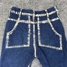 Eckhaus Latta Jeans Womens 26 Blue EL Lapped Seam Avant Garde Boho Designer Y2K