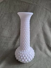 Vintage Fenton Hobnail Milk Glass Vase
