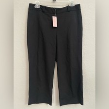 Ann Taylor Lindsay Cropped Slacks in Black - Size 6 Petite