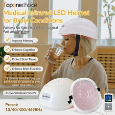 Photobiomodulation Brain Helmet 280 LED Adjustable Power for Parkinson Stroke