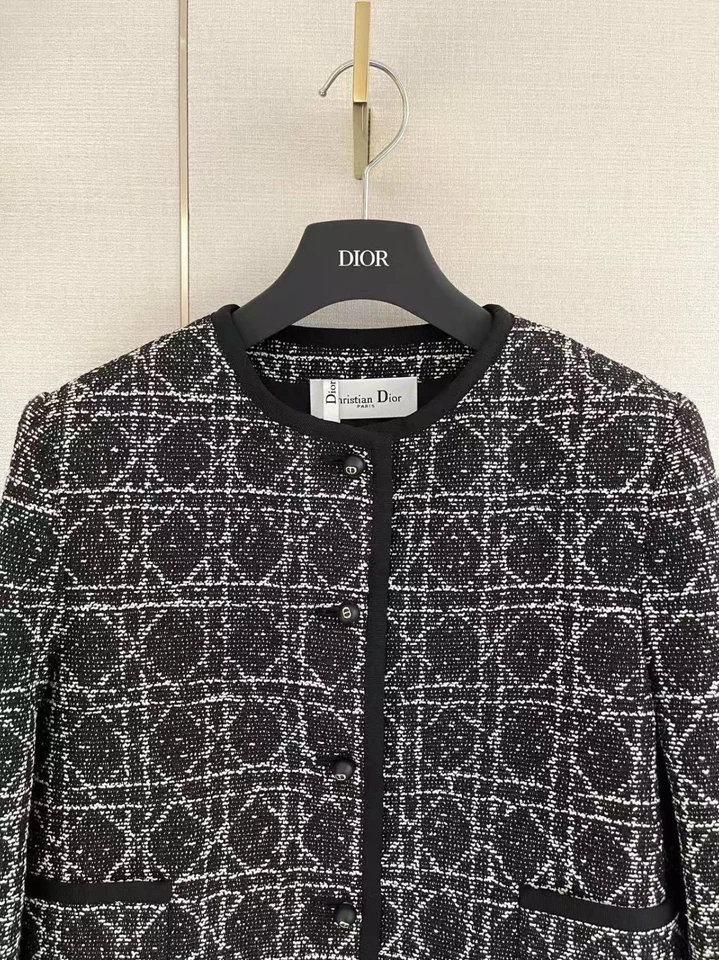 Dior Haute Couture Women's Coat with Twill Pattern size:L - Image 3 of 4