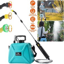 Rechargeable Electric Garden Plant Sprayer 5L Battery Powered Sprayer 3 Nozzles.