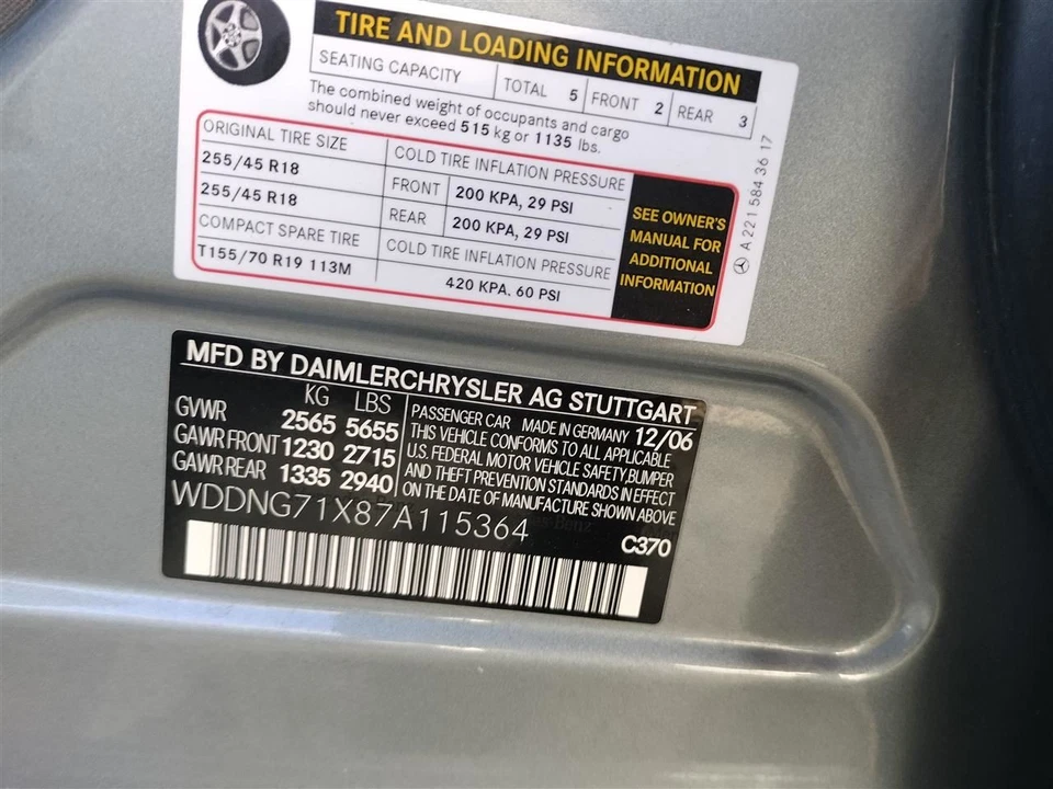 SPIRAL CABLE/CLOCK SPRING 1714640518 2007 MERCEDES-BENZ S550 Foto 4 de 4