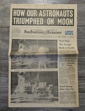 Moon Landing San Francisco Examiner Monday, July 21, 1969 Newspaper Moon Landing San Francisco Examiner Monday, July 21, 1969 Newspaper