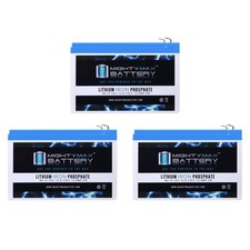 Mighty Max 12V 12Ah Lithium Replaces APC Back-Ups PRO 1100VA BP1100 - 3 Pack