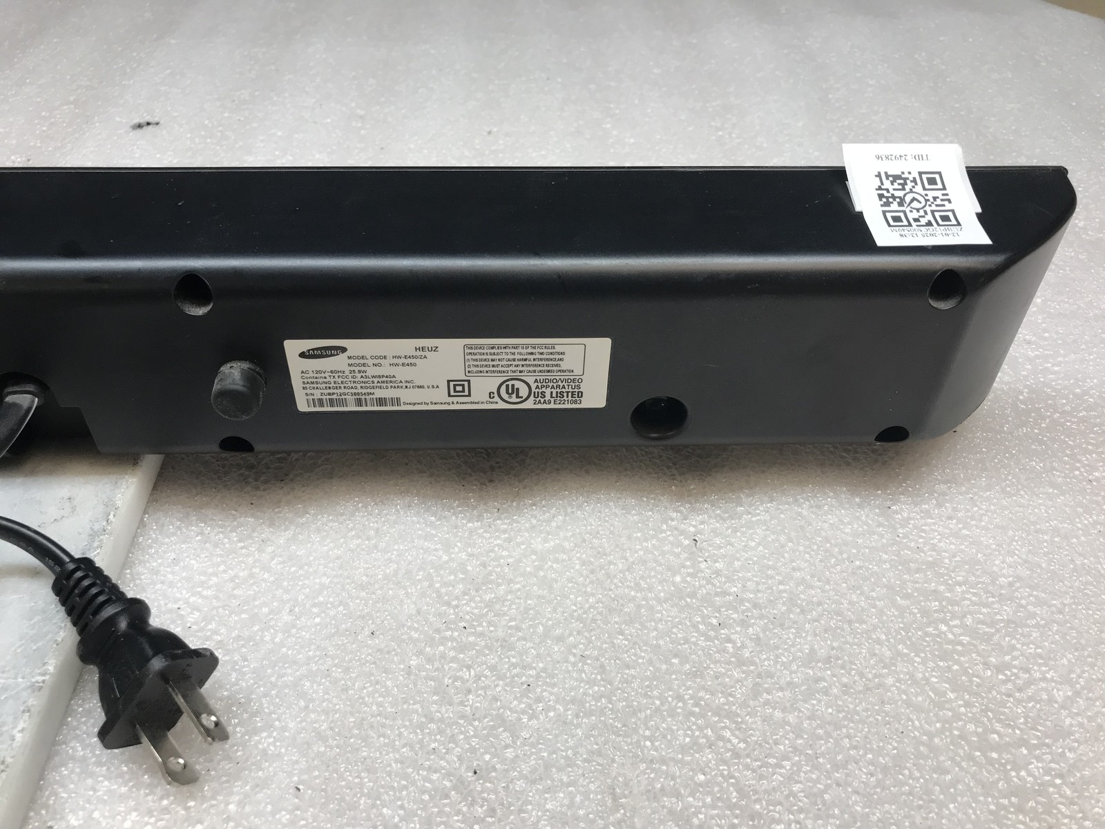 Samsung HW-E450 Home Theater Sound Bar  Tested And Functional