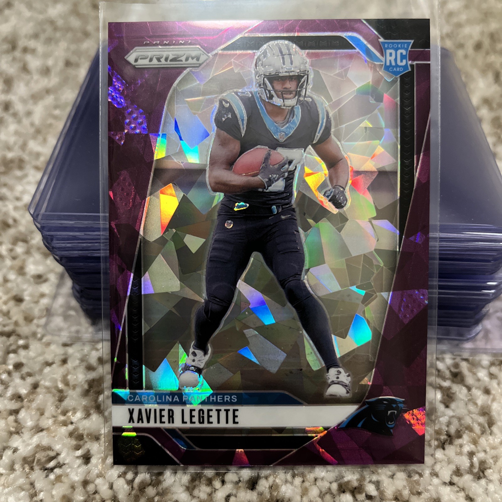 2024 Panini Prizm - Xavier Legette #398 Purple Ice Prizm /225 (RC)
