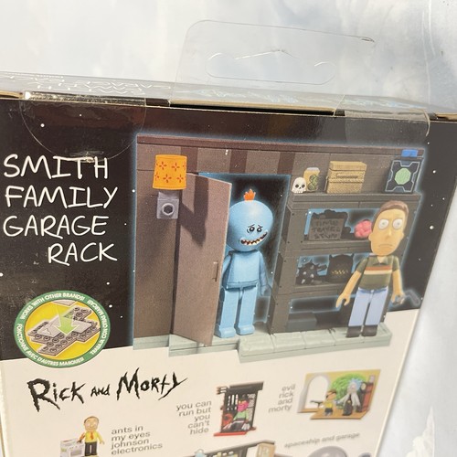 New SEALED! Rick and Morty - Smith Family Garage Rack - 108 Pcs Construction Set - Picture 7 of 7