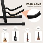 Yescom Electric Bass Guitar Hard Case Wooden Hard Shell & Folding Guitar Stand — photo 7