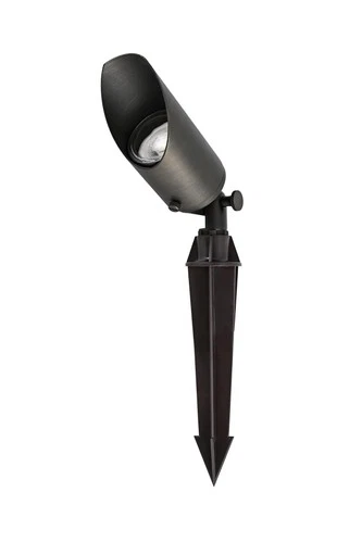 Elitco Lighting Aera 8" x 2.25" Metal Landscape LED Spot Light in Antique Brass - Picture 7 of 8