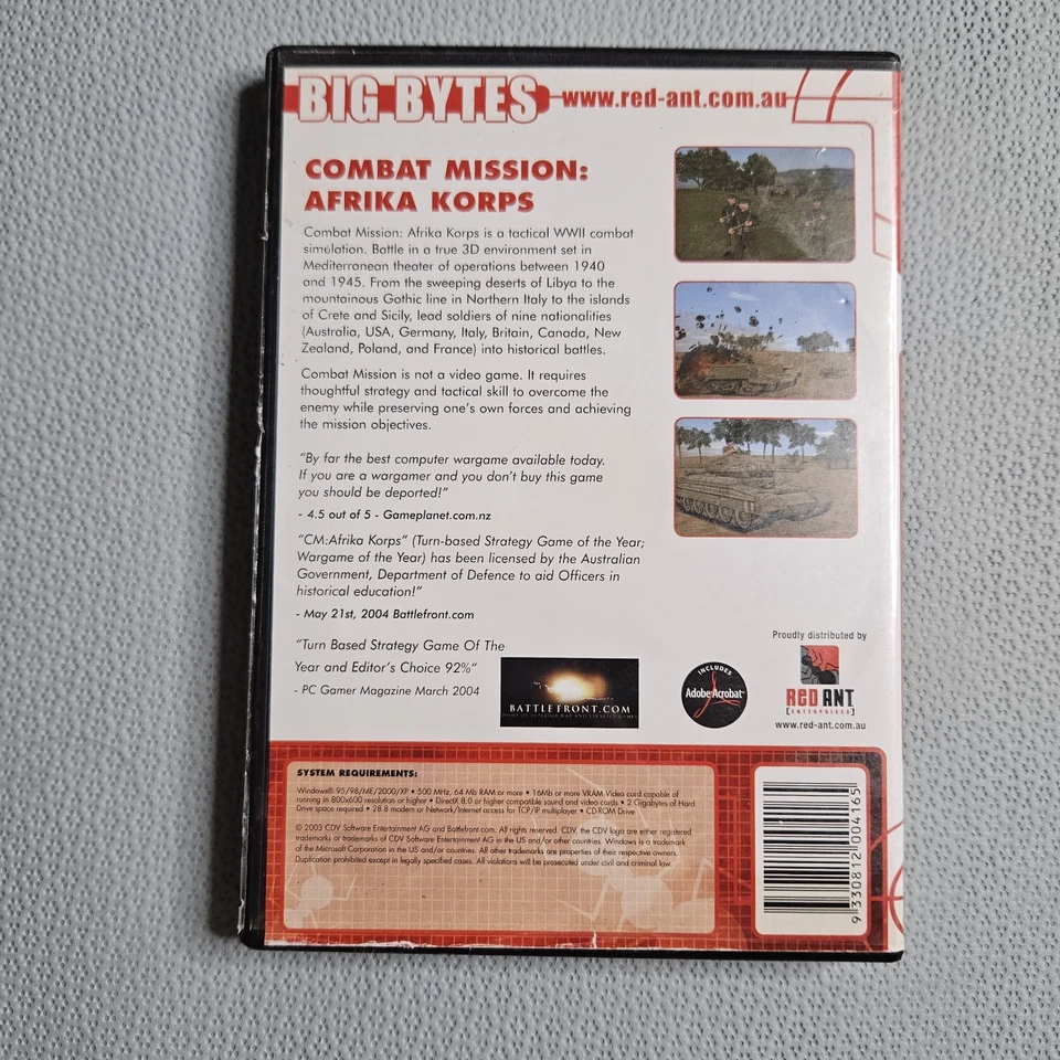 Combat Mission Afrika Korps RARE *MINT DISC* PC Game Windows 95/98/ME/2000/XP - Image 2 of 4