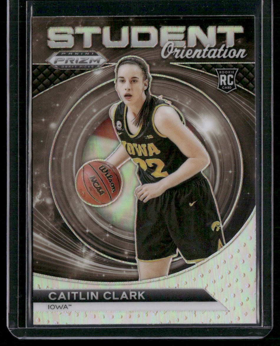 2024 Prizm Draft Picks #22 Caitlin Clark Student Orientation Prizms Silver