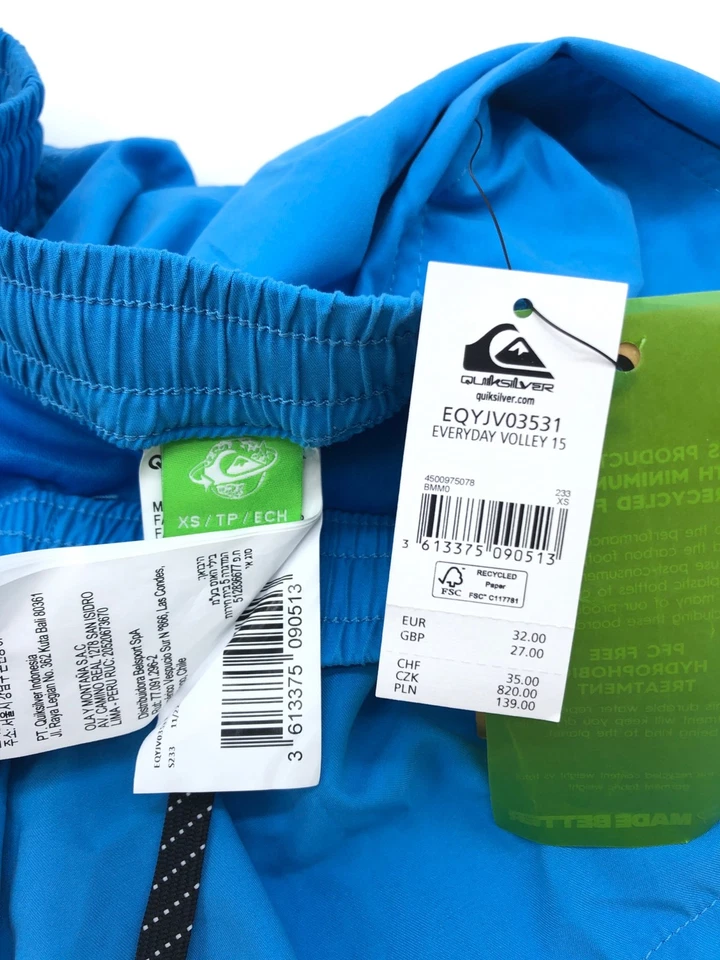 Short de surf pour homme Quiksilver bleu XS - Photo 4/4