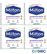 4 X Milton Sterilising 28 Tablets 112g for Cleaning Baby & Home Bottle Hygiene