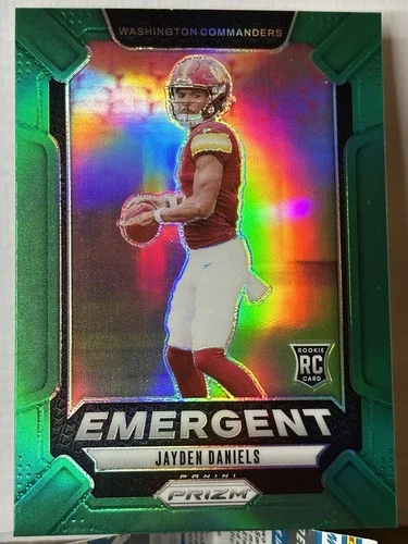 2024 Panini Prizm Emergent Jayden Daniels #2 Green (RC)