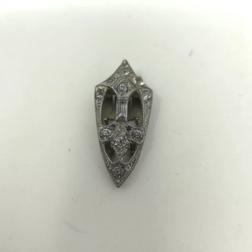 Vintage Art Deco Vintage Silver Rhinestone Dress Clip Shoe Clip Ornament jewelry