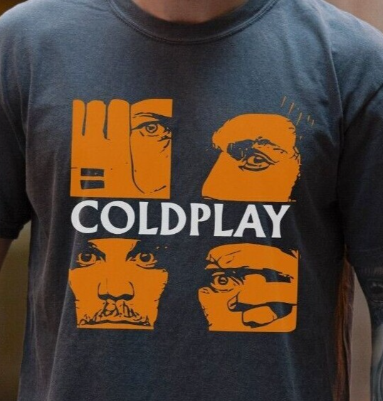 Coldplay Rock Band T-Shirt on Vintage Black Comfort Colors 1717