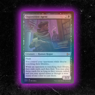 FOIL - Opposition Agent - Custom MTG Commander / Playtest Card
