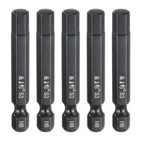 "5 StüCk SechskantschlüSsel Bohrer Bit 6Mm Metrisch 2\" LäNge S3 Stahl"