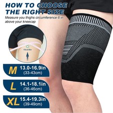 1PCS Sports Thigh Compression Sleeves - High-Elastic Quad & Hamstring Support fo
