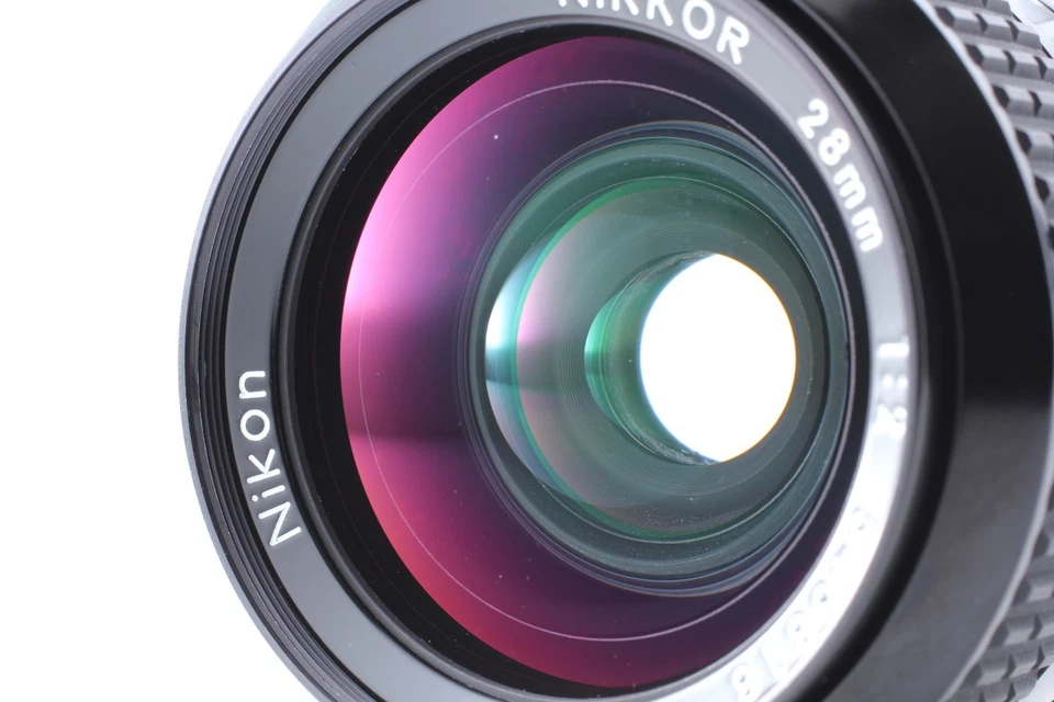 [Casi COMO NUEVO con Capucha] Lente Nikon Ai Nikkor 28 mm f/2 Gran Angular MF de JAPÓN Foto 3 de 4