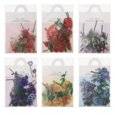 6 Packungen Blumen- und Pflanzenaufkleber Haustier dekorative Aufkleber
