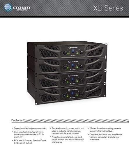 Crown XLi1500 Two-channel, 450-Watt at 4Ω Power Amplifier - Picture 4 of 4