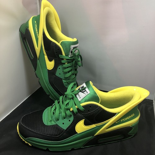 Size 11- Nike Air Max 90 FlyEase Oregon Ducks Slip On Off Clean - 第 1/13 張圖片