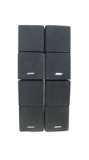 Lot of 4 Bose Double Cube Acoustimass Speakers - Black - Free Shipping
