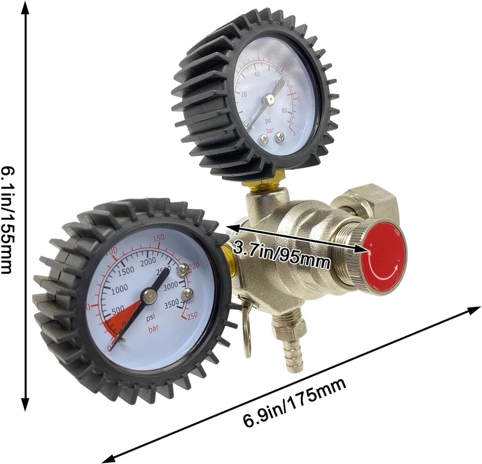Riduttore Di Pressione Di CO2, Riduttore Di Pressione, Regolatore Di Pressione C - Immagine 3 di 4