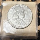 1950 Franklin Half Dollar 50C Philadelphia 90% Silver Circulated US Coin